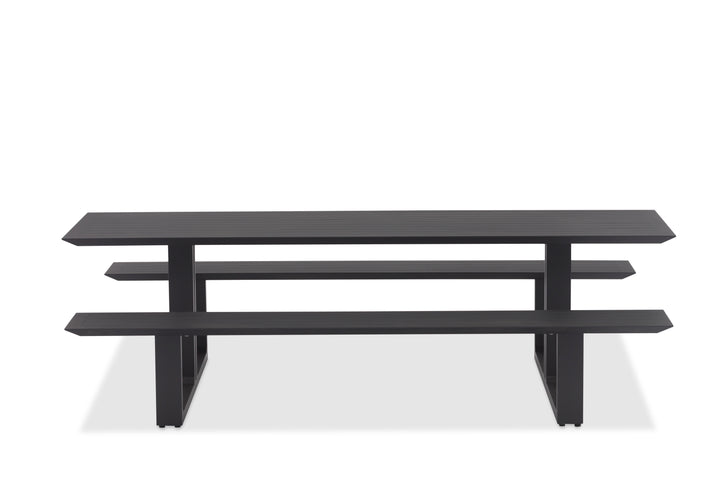 Cabo picknicktafel 240cm charcoal mat