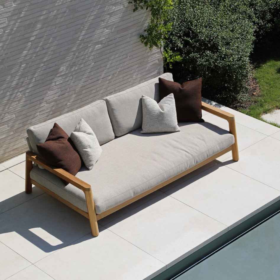 Tolo loungeset in teak en all-weather kussens