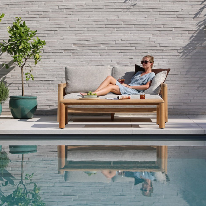 Tolo loungeset in teak en all-weather kussens