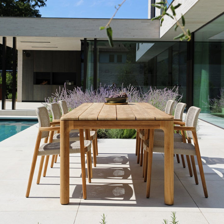 Tolo tuinset in teak met 6 stapelbare Tolo tuinstoelen