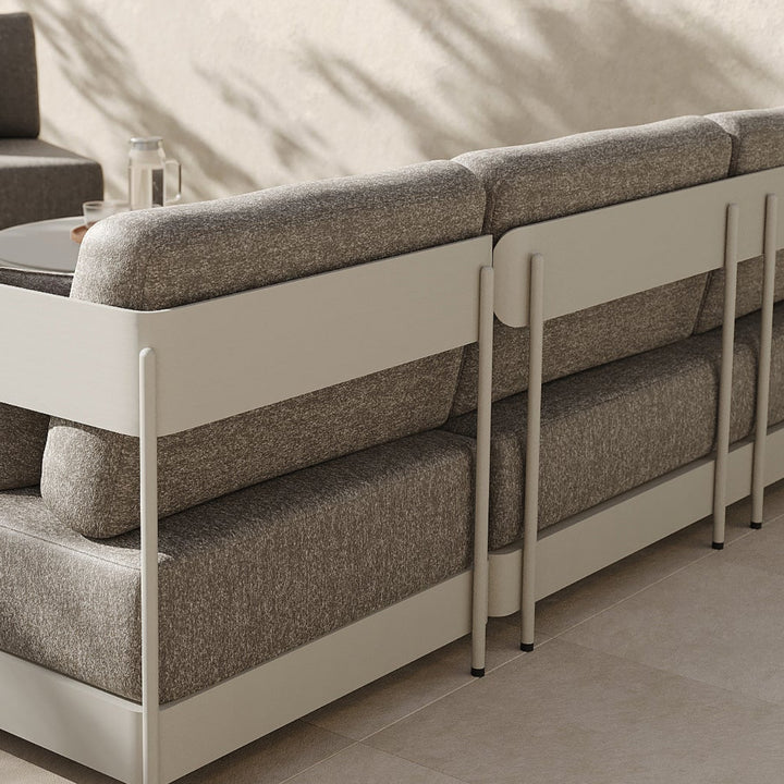 Senso lounge in beige (dune) aluminium en all-weather kussens