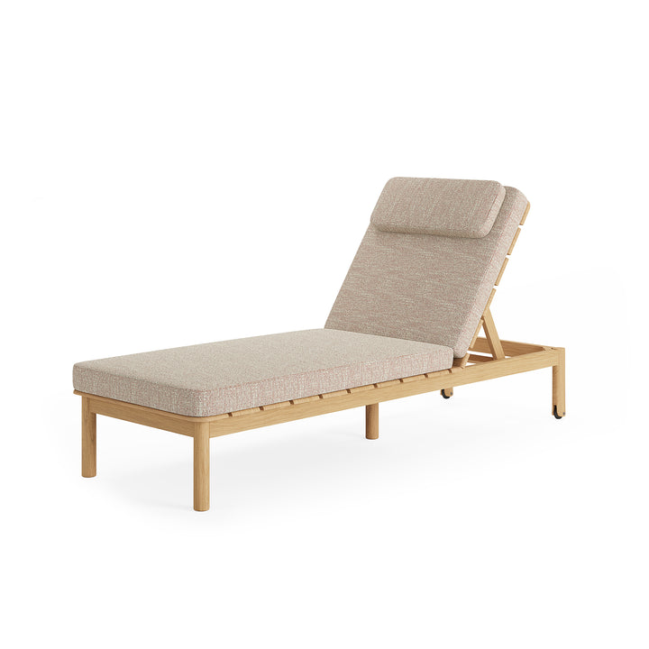 Tofino lounger in teak met all-weather kussen