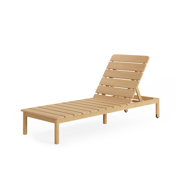 Tofino lounger in teak met all-weather kussen