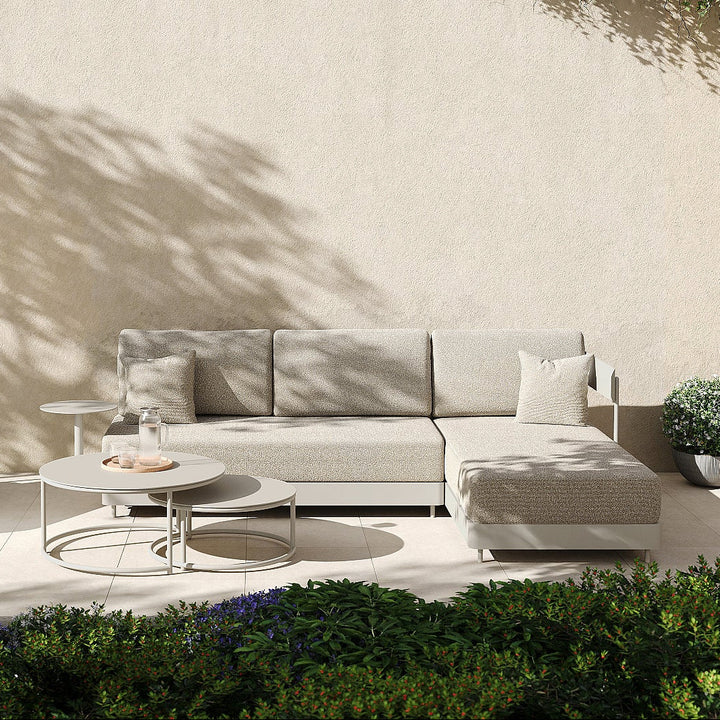 Senso lounge in beige (dune) aluminium en all-weather kussens