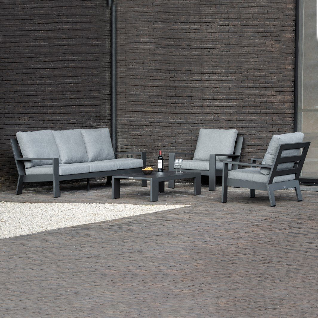 Merano lounge set charcoal matt 