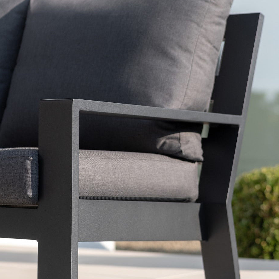 Merano lounge set charcoal matt 