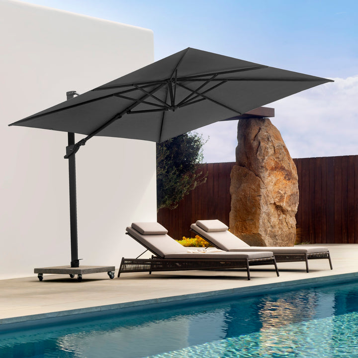 Azore Floating parasol 300x300 parasol + base + cover Acrylic Antra / Night 